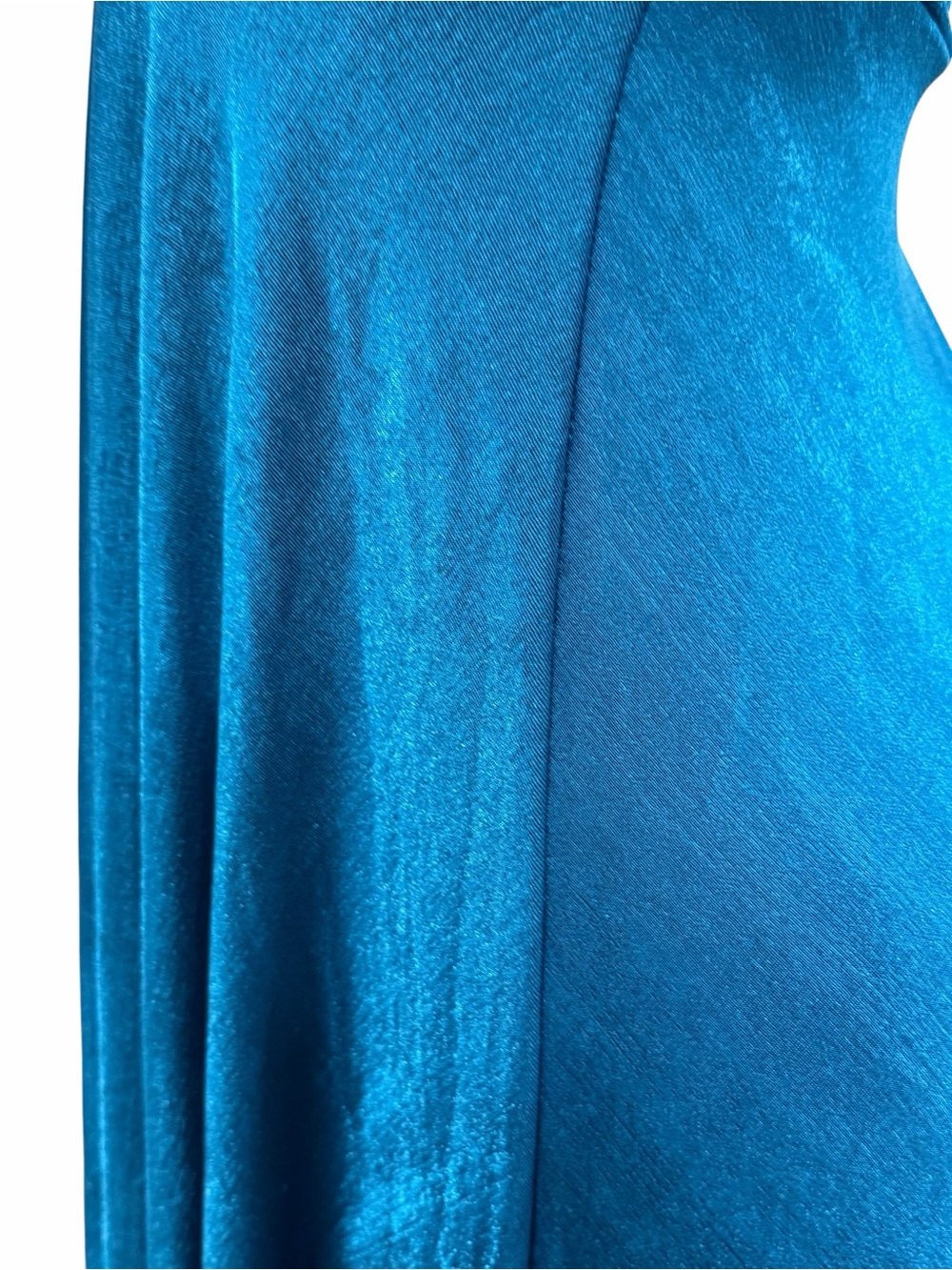 Maeve by Anthropologie Strapless Teal Midi Tube Dress - Picture 12 of 14